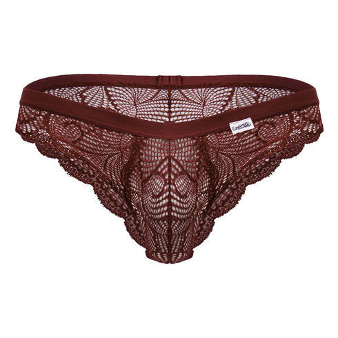 CandyMan 99868 Lace Briefs Color Wine